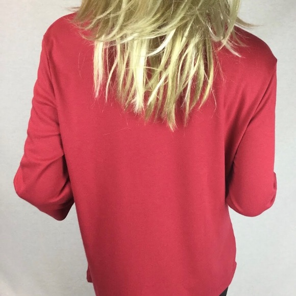 Fancy Big Canadian Women’s Top Piccadilly Fashions elbow length sleeve crew neck - Picture 3 of 10